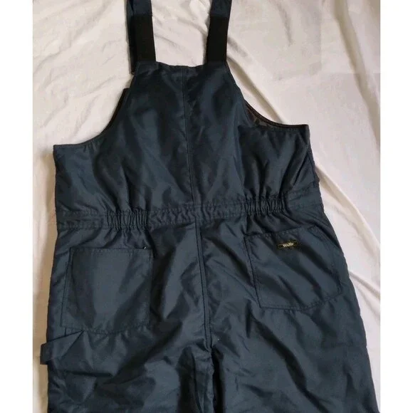 Walls Work Wear Insulated Bib Overalls Blue Quilted Lined Work Pants Mens 2XL - Picture 10 of 12